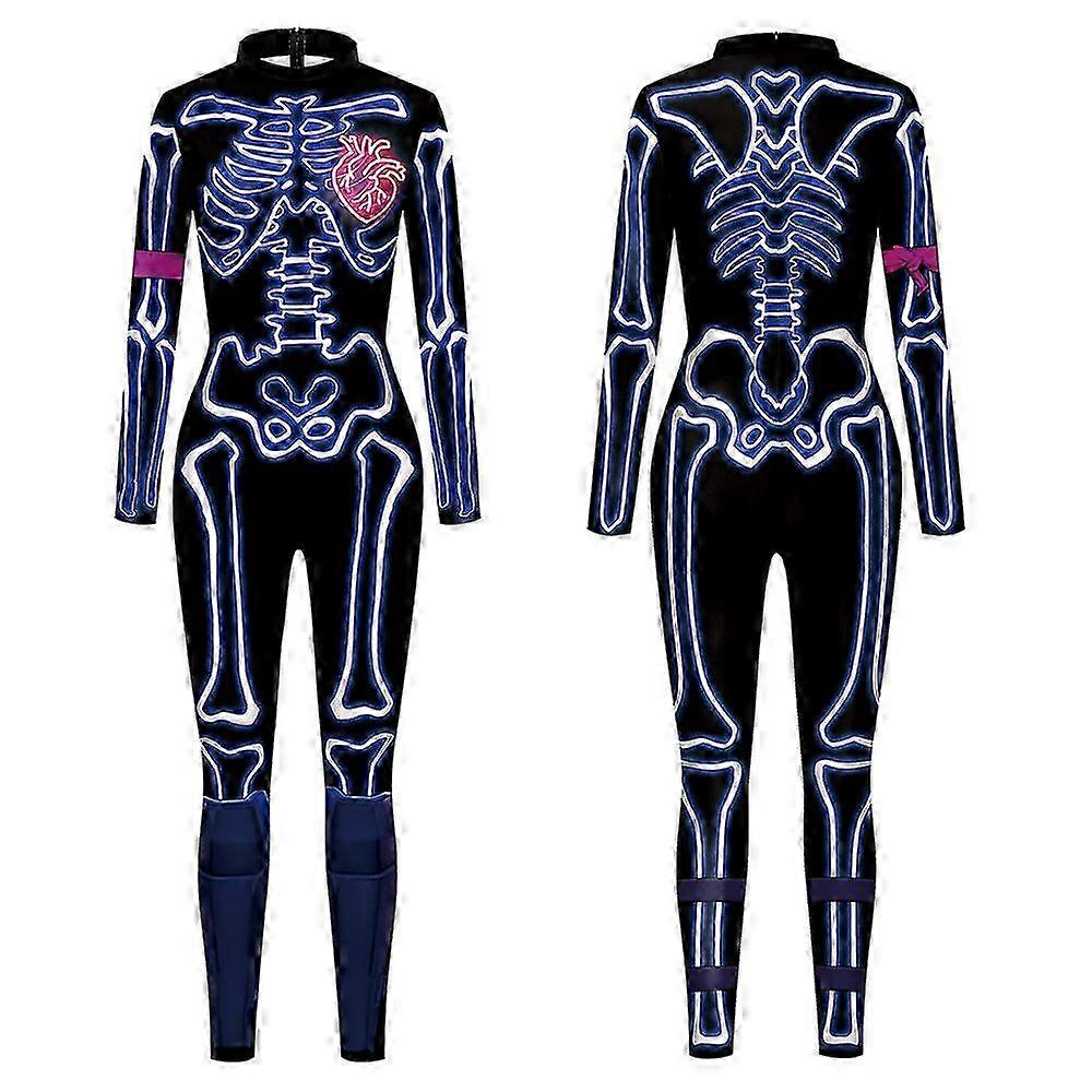 Halloween Costumes, Women's Skull Robot, 3D Print Tights, Fancy Dress Costumes, Cosplay Costumes