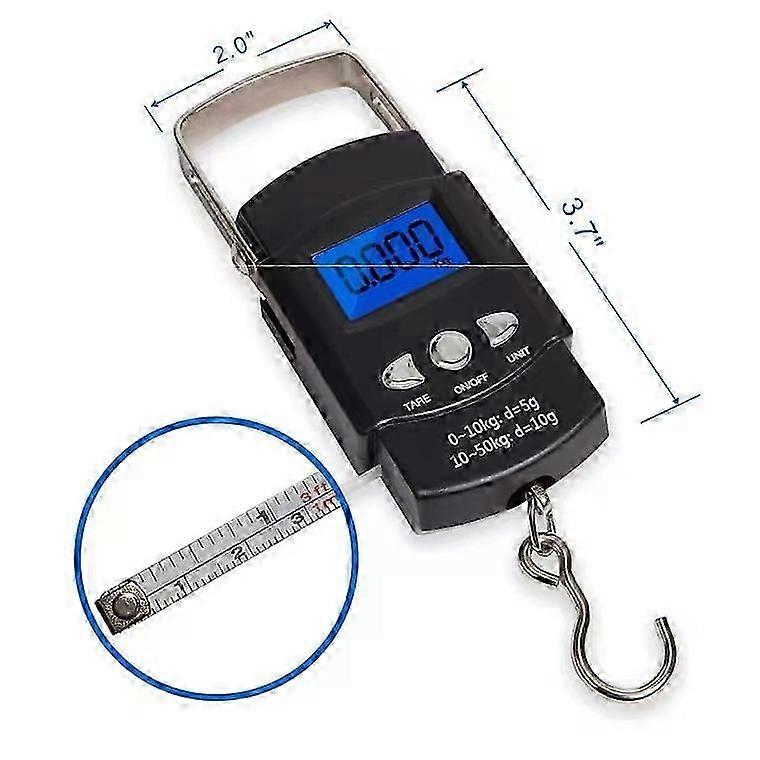 Electronic Luggage Scale, Portable Digital Scale, Portable Digital Luggage Scale With Tape Measure, Portable Digital Scale Weight Maximum 5