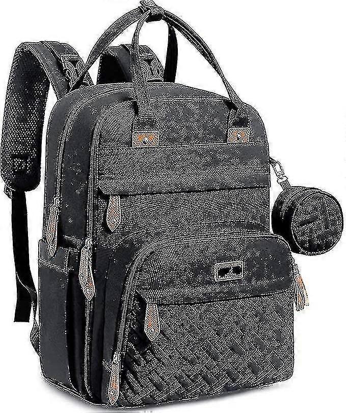 حقيبة تغيير الطفل على ظهره ، حقائب حفاضات حزمة تغيير الظهر مع حامل مصاصة حصيرة التغيير