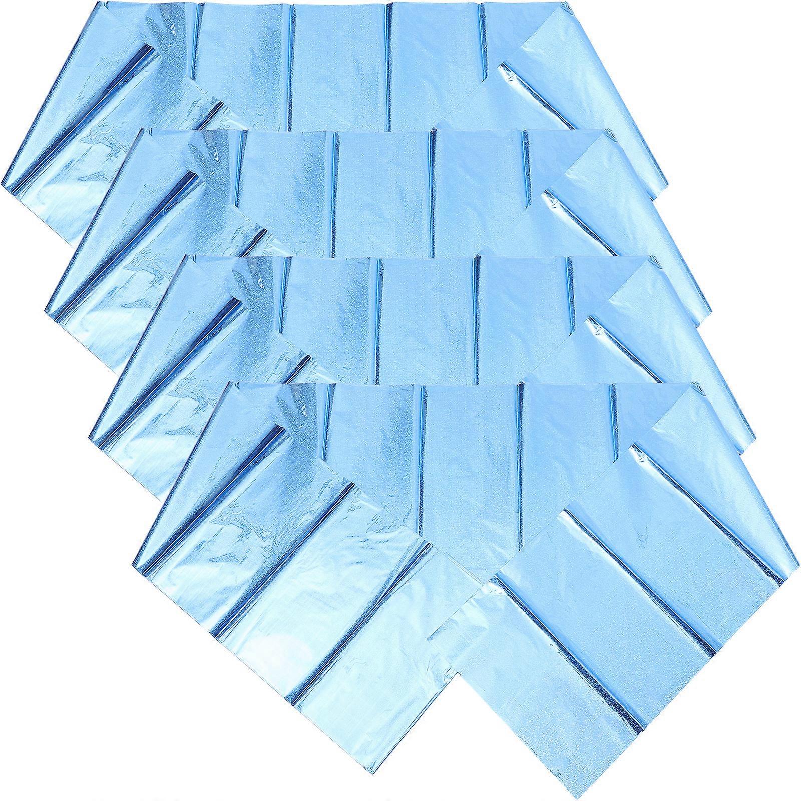 4pcs Tablecloths Shiny Table Covers Rectangle Table Covers Party Table Decoration