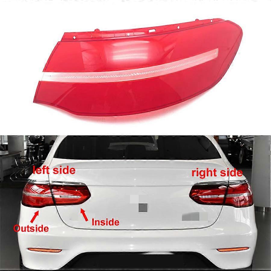 For Benz GLC / GLE Coupe 2016 2017 2018 2019 Tail Lamp Cover Rear Parking Light Shell Plexiglass Mask Replace Lampshade