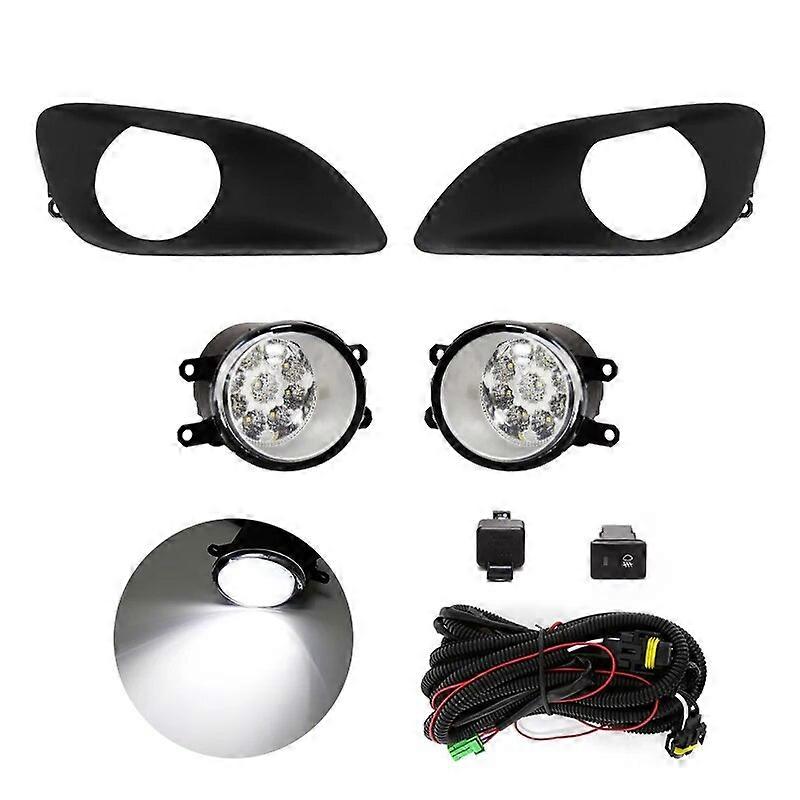 Led Fog Lamp for Toyota Yaris Vios Belta Hatchback Sedan 2007 2008 2009 2010 2011 DRL Daytime Running Lights
