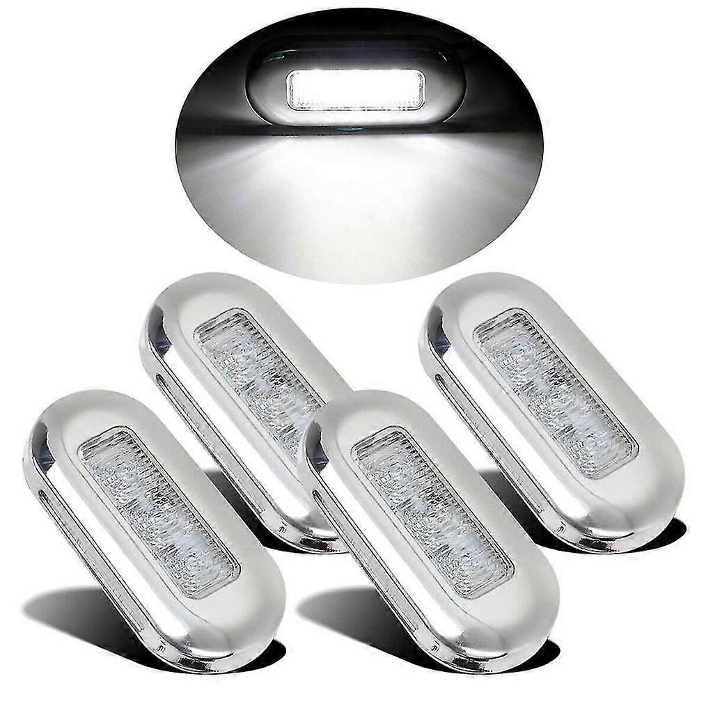 Deniz Tekne Led Nezaket Işık Beyaz Kabin Güverte İskele Merdiven Kuyruk Lambası Yat 4x-XinHan