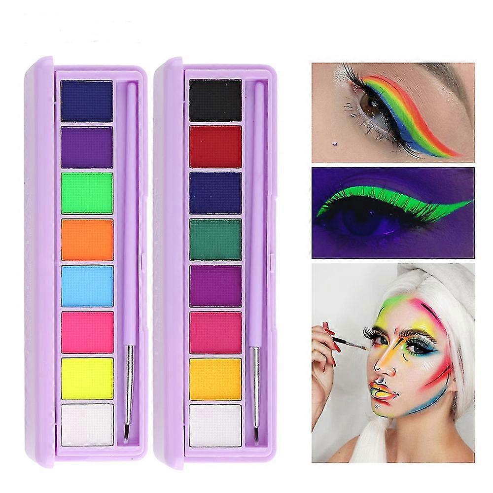 8 Colors Water Activated Eyeliner Uv Light Neon Pastels Eyeliner Pastel-black Light Uv Reactive Eyeliner Glow In Dark Eye Liner