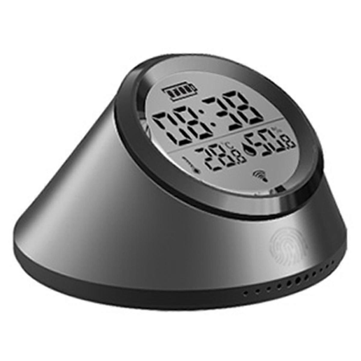 Tuya Zigbee Smart Temperature Humidity Sensor Clock Indoor Thermometer With Lcd Display For Google