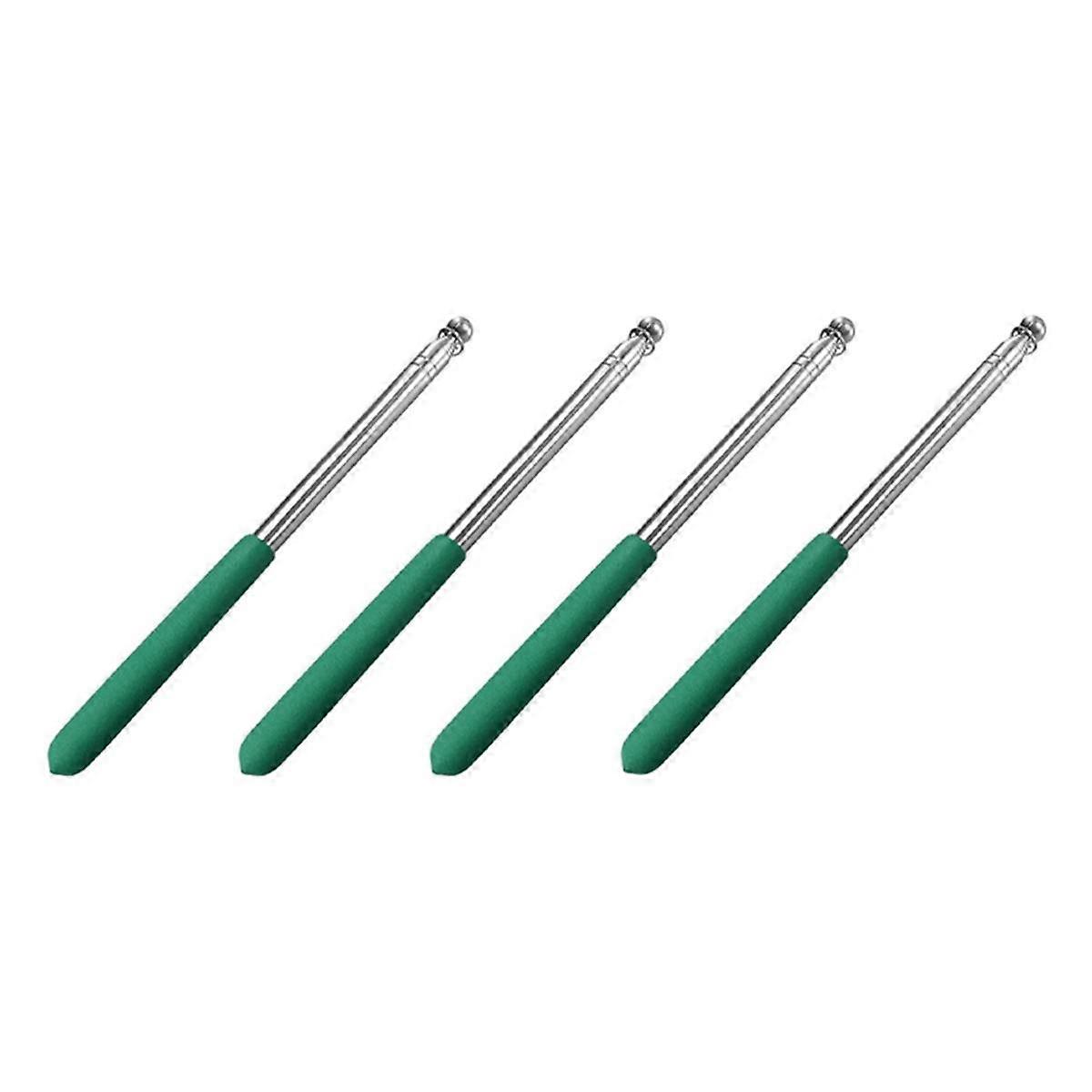 Telescopic Handheld Flagpoles, Stainless Steel Extendable Portable Guide Flag Pole for Tour Guides Teacher Pointer E