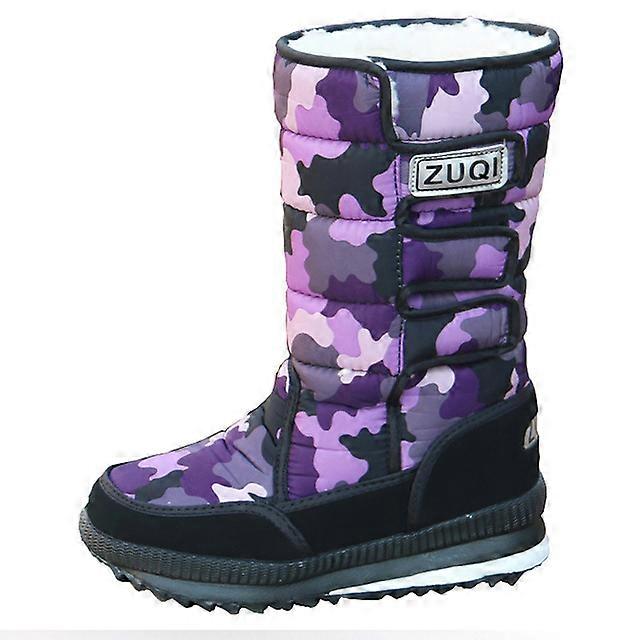 Hot Men Boots Winter Keep Warm Quality Mid-Calf Snow Boots Ladies Lace-up Comfortable Waterproof Booties Chaussures Camouflage