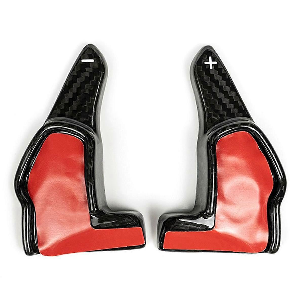 Carbon Fiber Lenkrad Paddle Shifter Extensions Abdeckung Trim für Ladegerät Durango, Schwarz