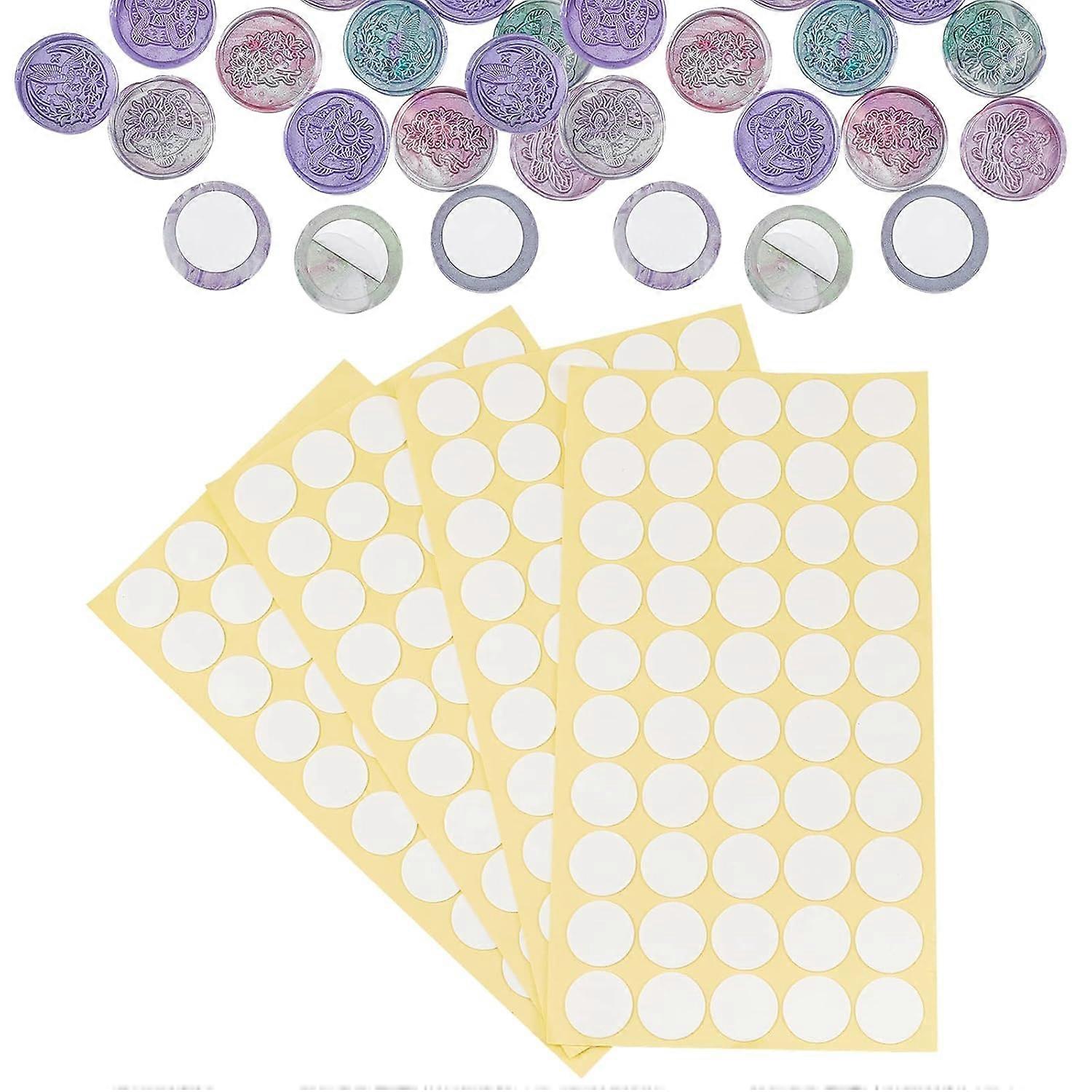 200pcs Removable Sticky Dots 1inch /25mm Clear Sticky Tack Adhesive Poster Tacky Putty Removable Round for Fixing Wax Seal Poster Photo Frame Photo We