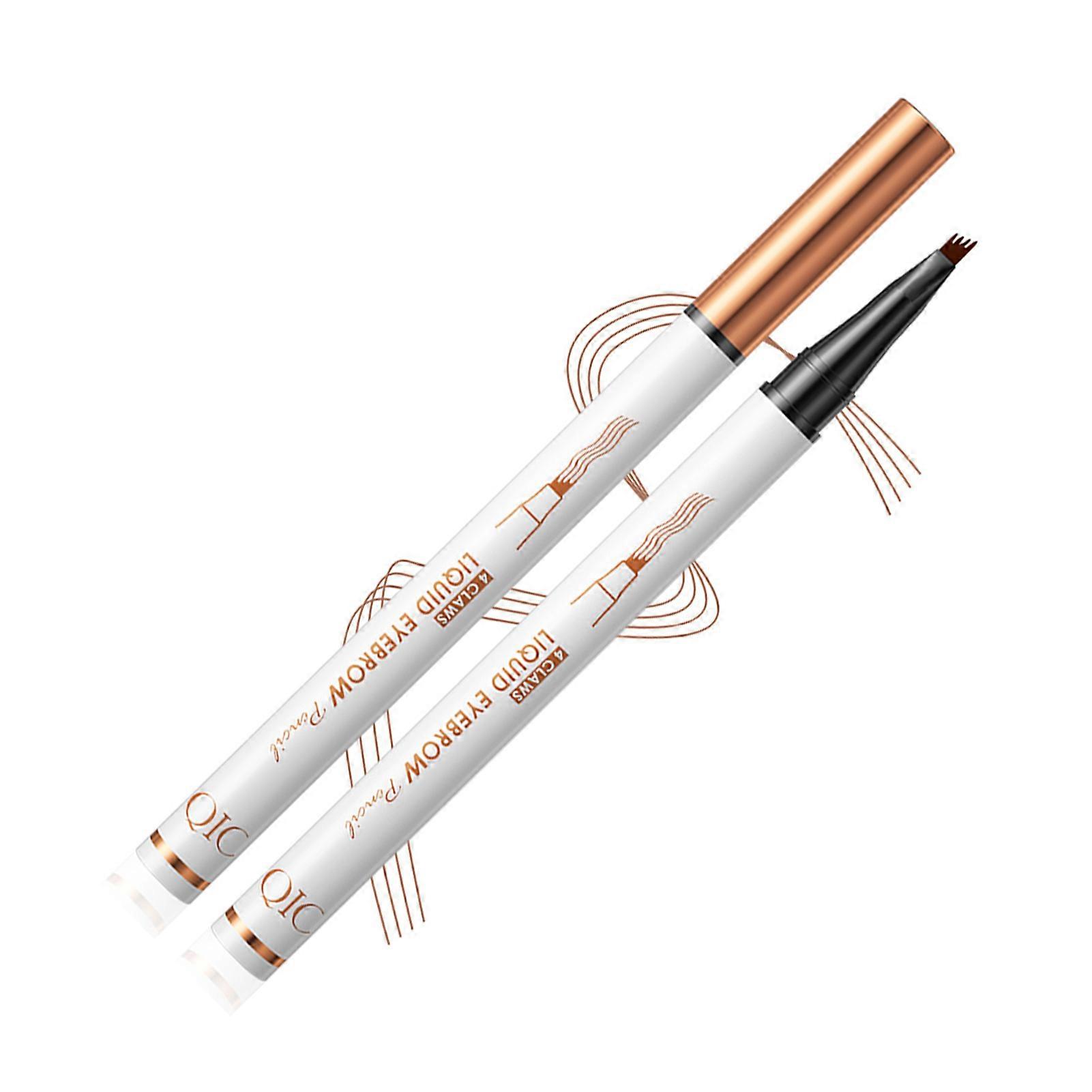 Liquid Eyebrow Pen for Women Long-lasting Waterproof Fork Tip Eyebrow Pen for Natural Looking Brows