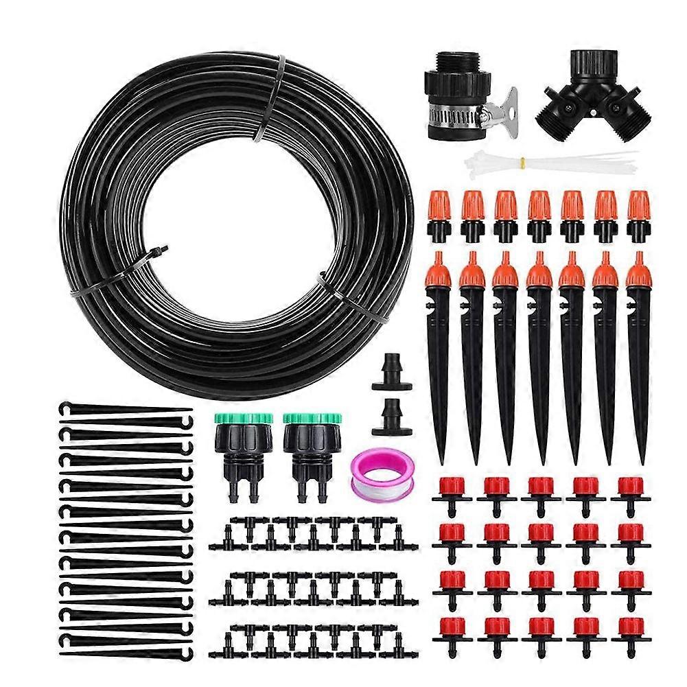 Garden Irrigation System Drip Irrigation Kit,Adjustable Automatic Drip Irrigation Kit for Garden Gr