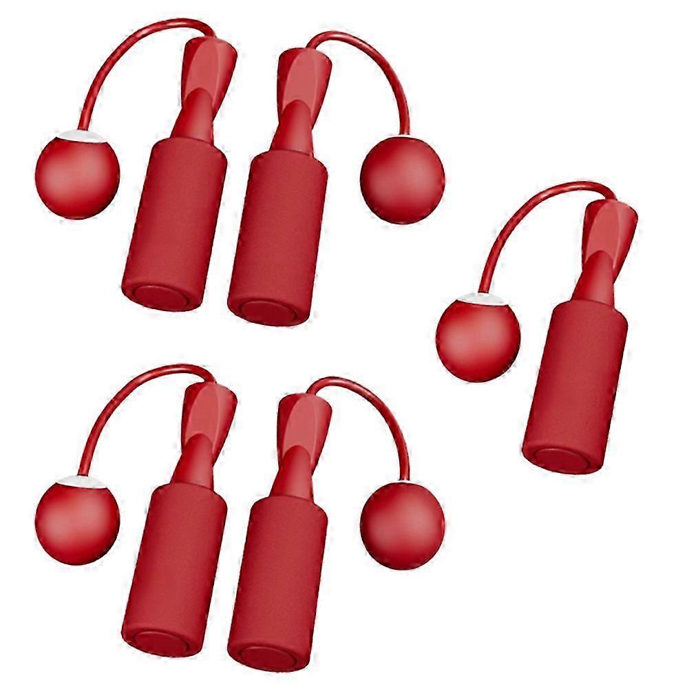 Cordless Ball Skipping Rope Wireless Weighted Ball Skipping Rope Wireless Slimming Skipping Rope Red