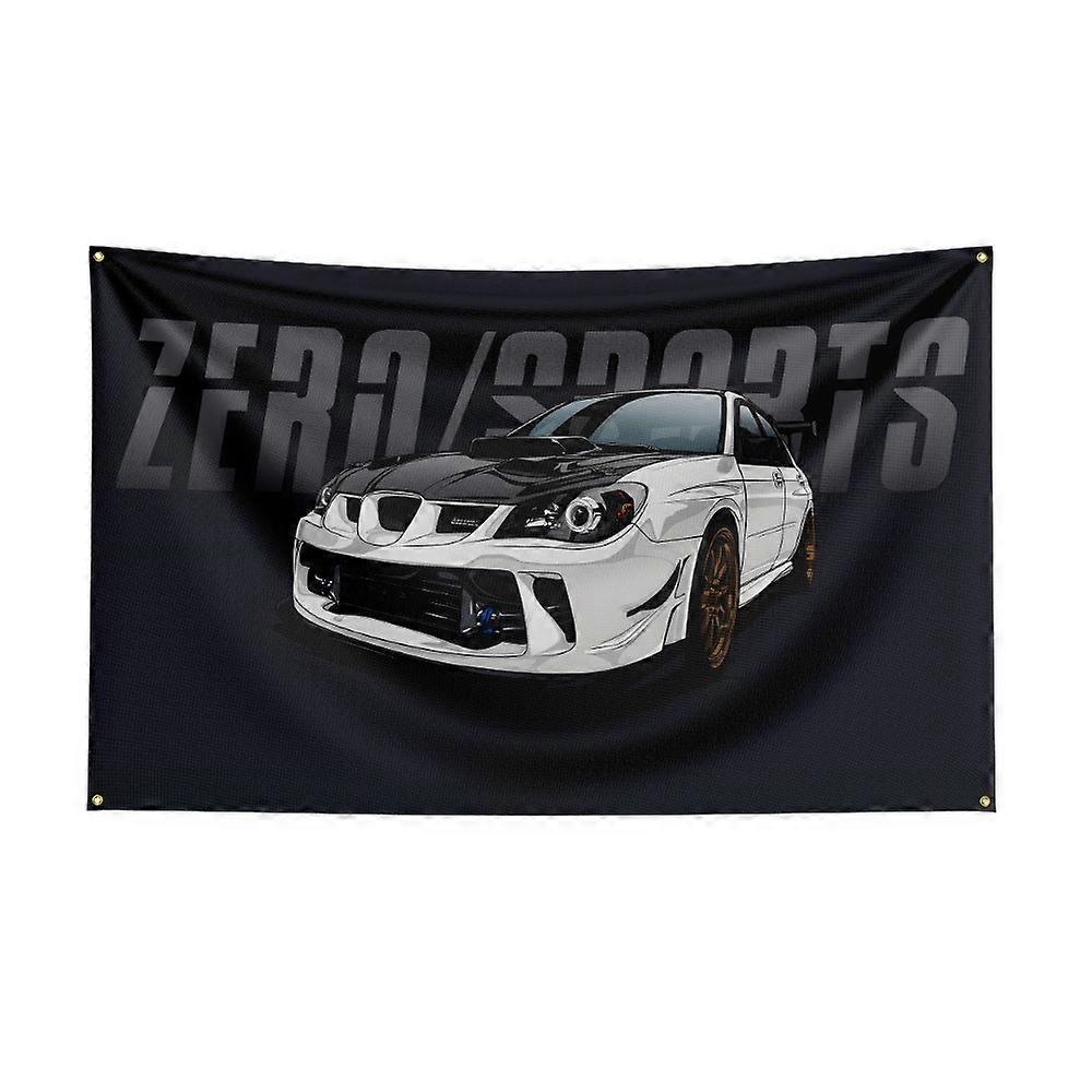 3x5 Ft JDM Car 2 Flag Polyester Printed Car Flags for Garage Decor