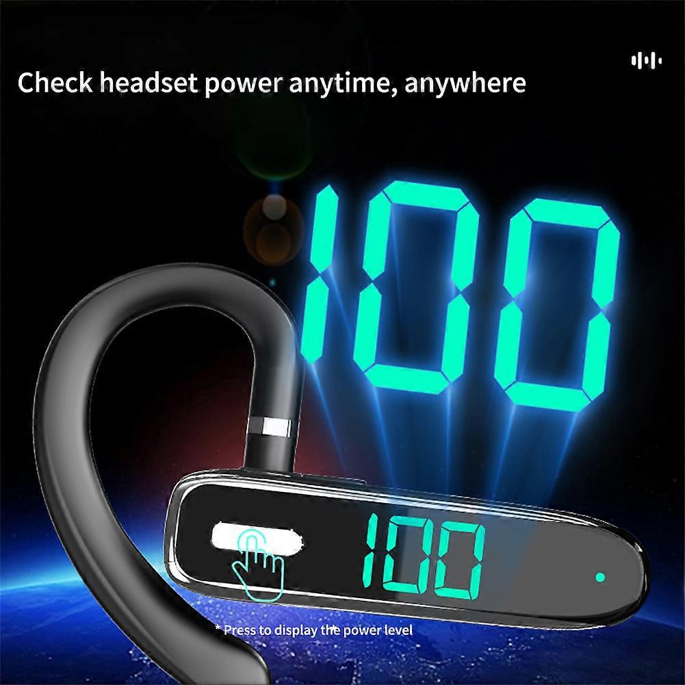 Trucker Bluetooth 5.3 Wireless Headset With Noise Cancelling Mic For Phones PC