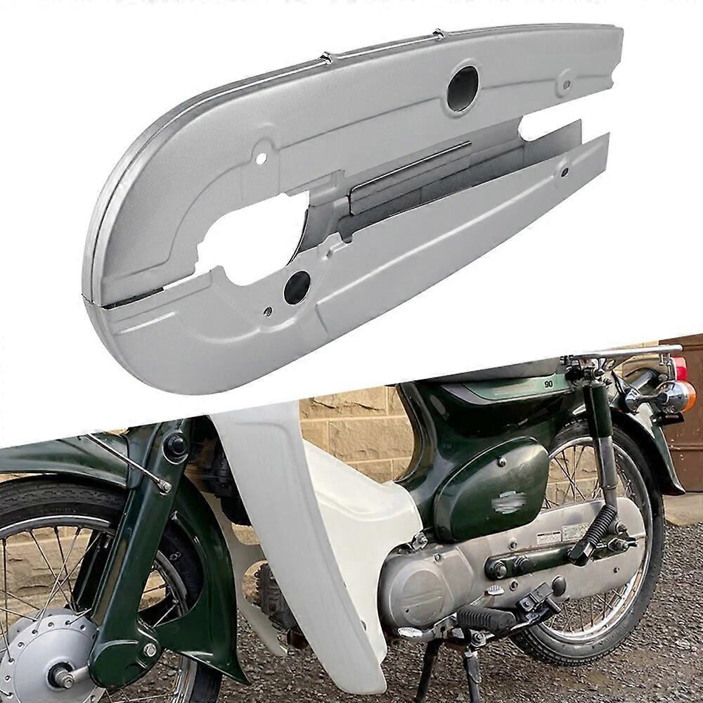 Redkid Motorcycle Chain Guard Protector Box Chain Case Cover For Honda C50 C70 C90 Chain Guard Protector Case Cover 0.5Kg
