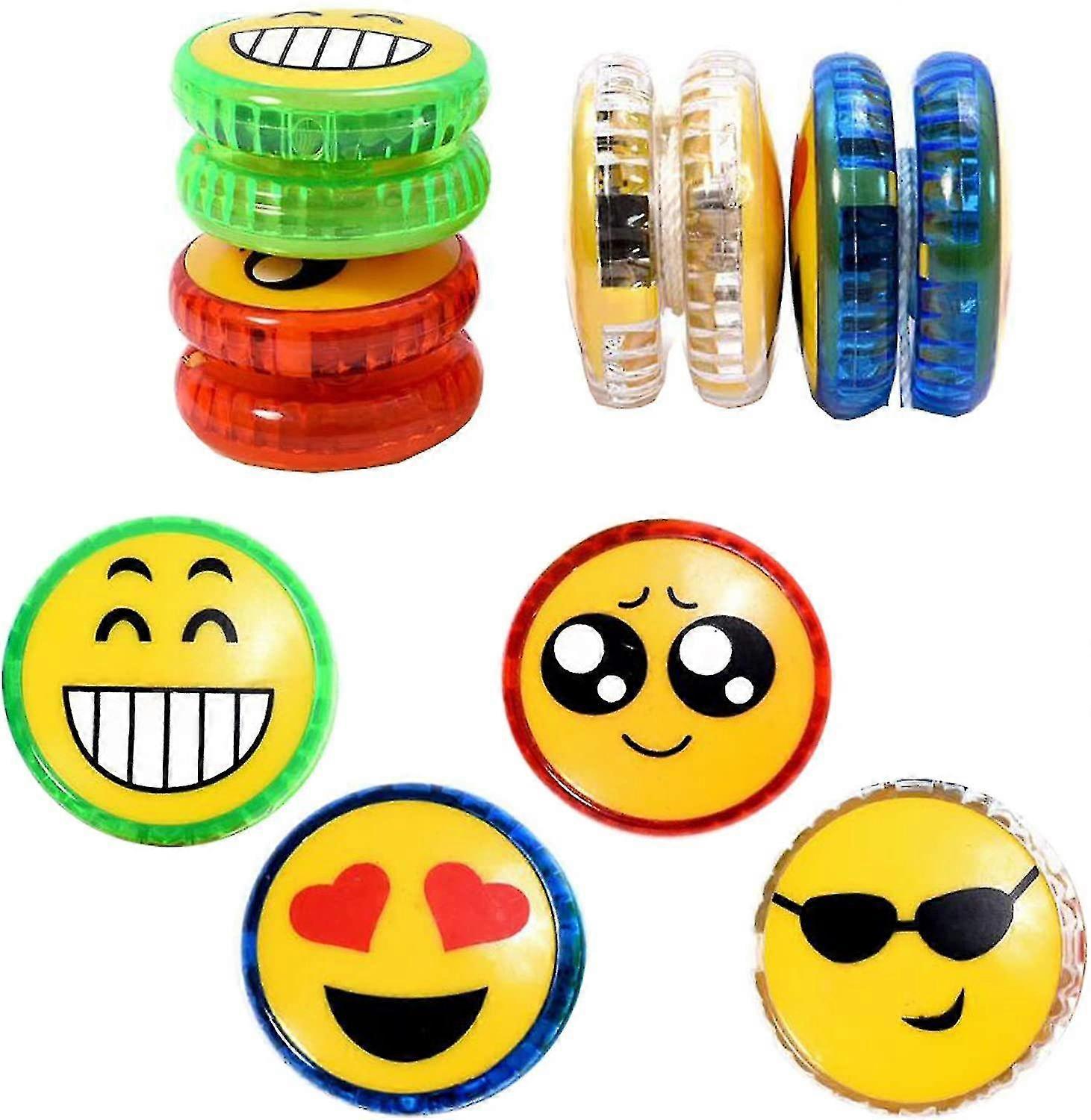 Yoyo Kid 8pcs Yoyo Led Light Up Flashing Emoji-expression Cute Little Kid