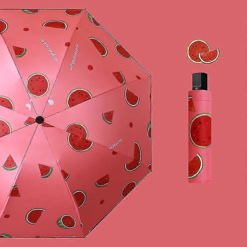 Automatic Umberlla Rain Uv Parasol Women Large Size Waterproof Fruit Style Umberlla Folding Uv Protection Umbrellas
