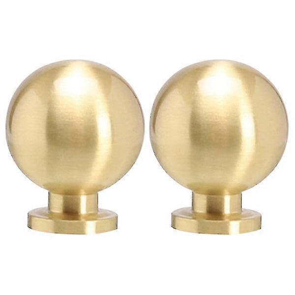2pcs Brass Knobs Cabinet Dresser Knobs Metal Drawer Knobs Furniture Door Knobs