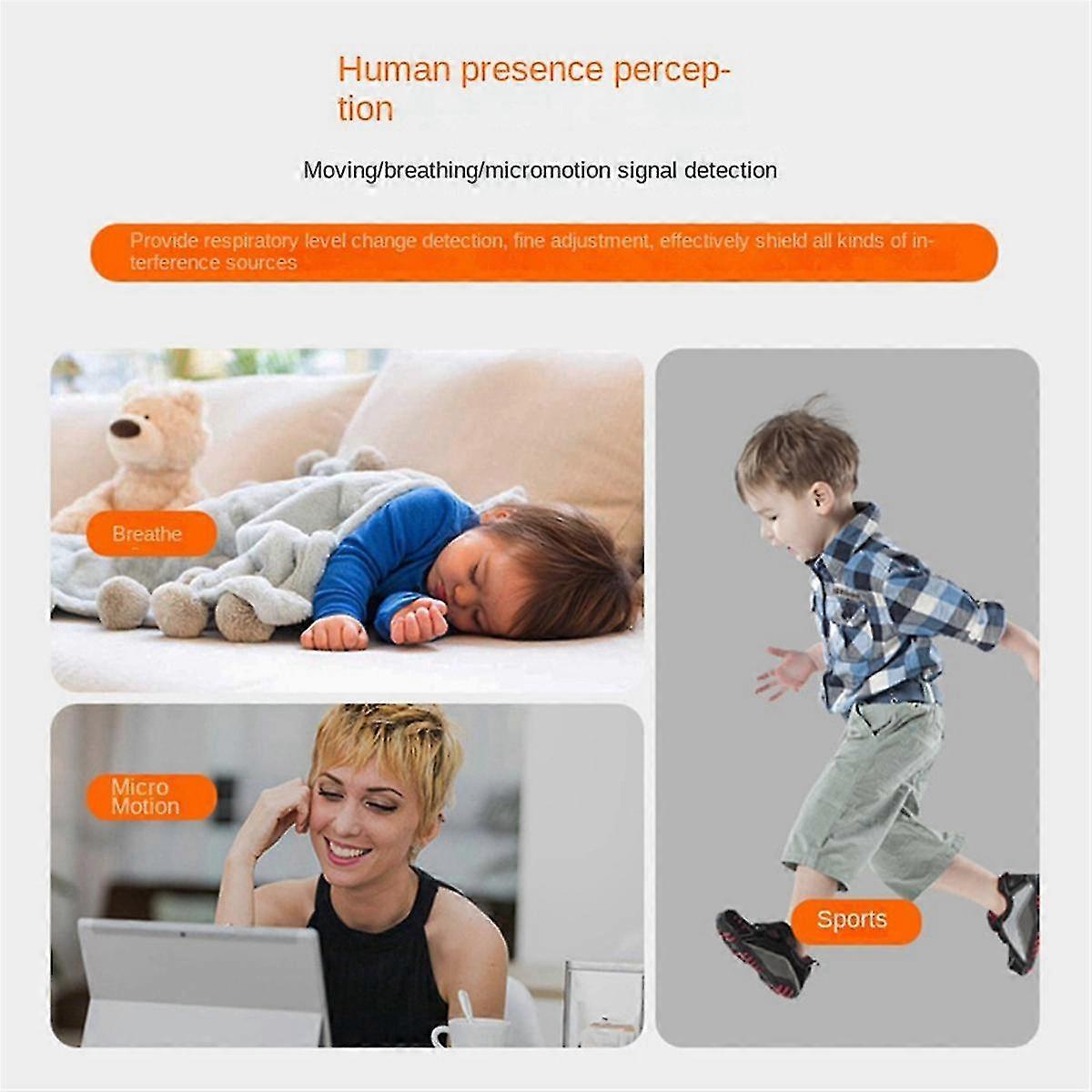 Human Presence Sensor 24ghz Millimeter Wave Radar Embedded Respiratory Micro-motion Mobile Radar Detection Live Sensor