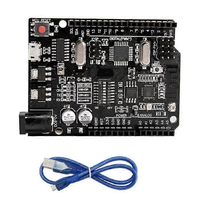 Wifi R3 Placa de dezvoltare Atmega328p + esp8266 (32MB memorie) USB-TTL cu cablu pentru placa de dezvoltare