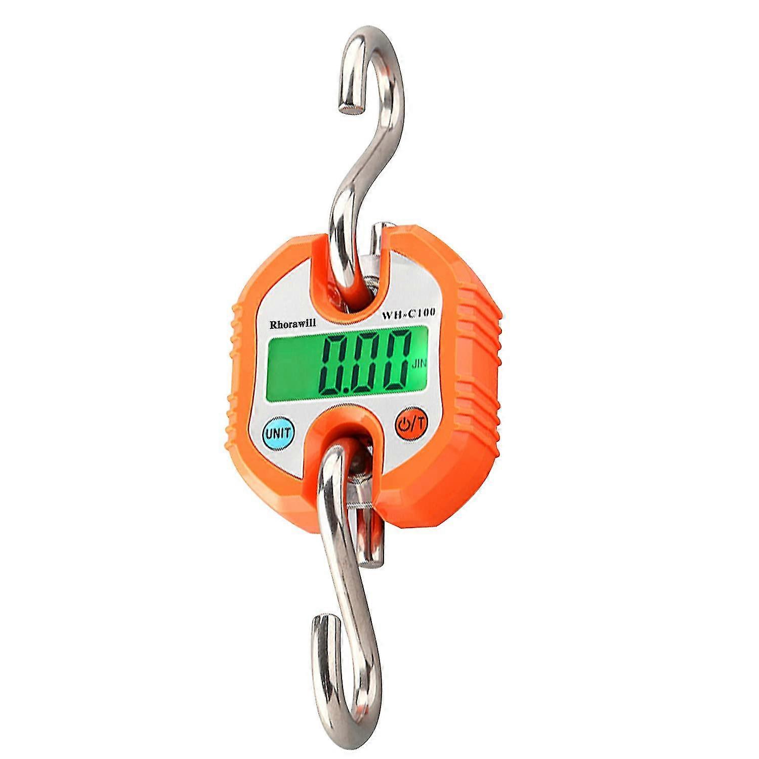 Crane Scale 150kg Double Accuracy Electronic Digital Hook Scale Mini Lcd Loop Hanging