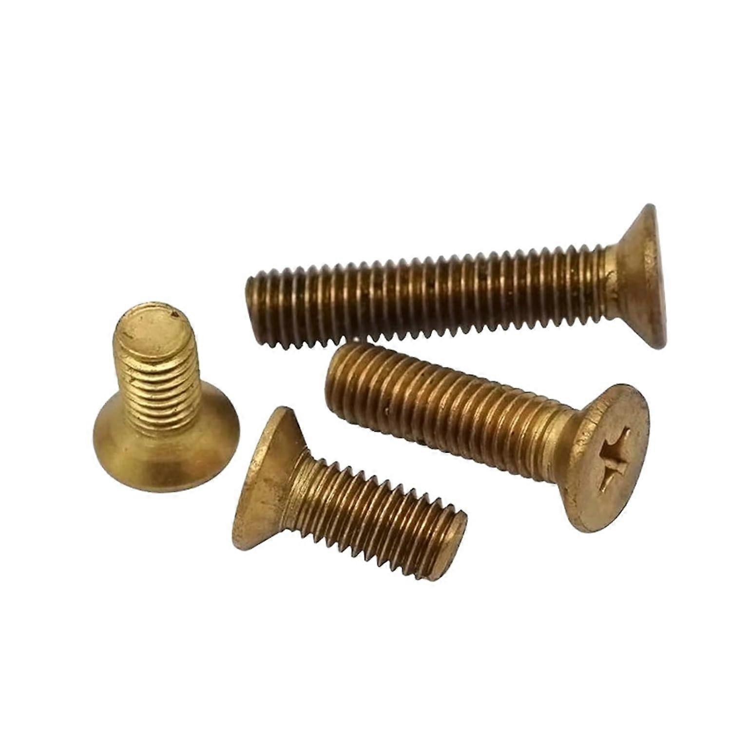 10pcs M4*10mm Brass Countersunk Screws Flat Head Machine Screw Fastener