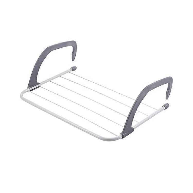 Clothes drying rack - Hanging drying rack for radiator and balcony, small size, large drying capacity of 50*35, white