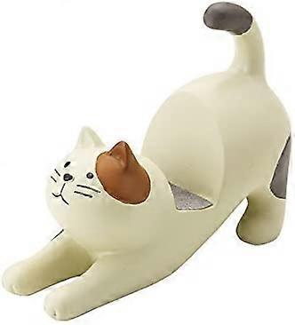 Cream Cat with Brown Ear Patch Smartphone Stand