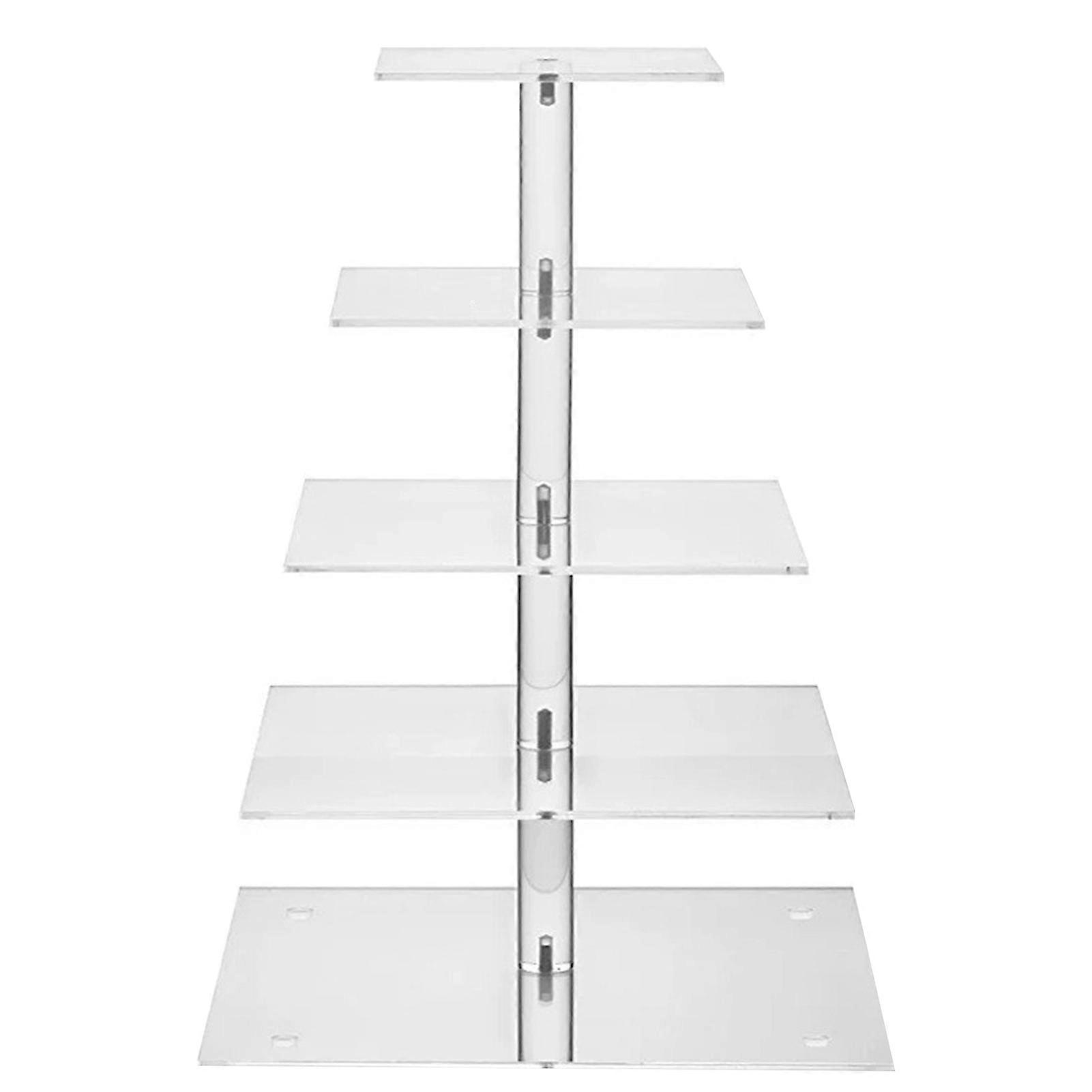 Dessert Stand 5 Tier Easy Disassemble Acrylic Cupcake Tower Display Baking Tools KAESI