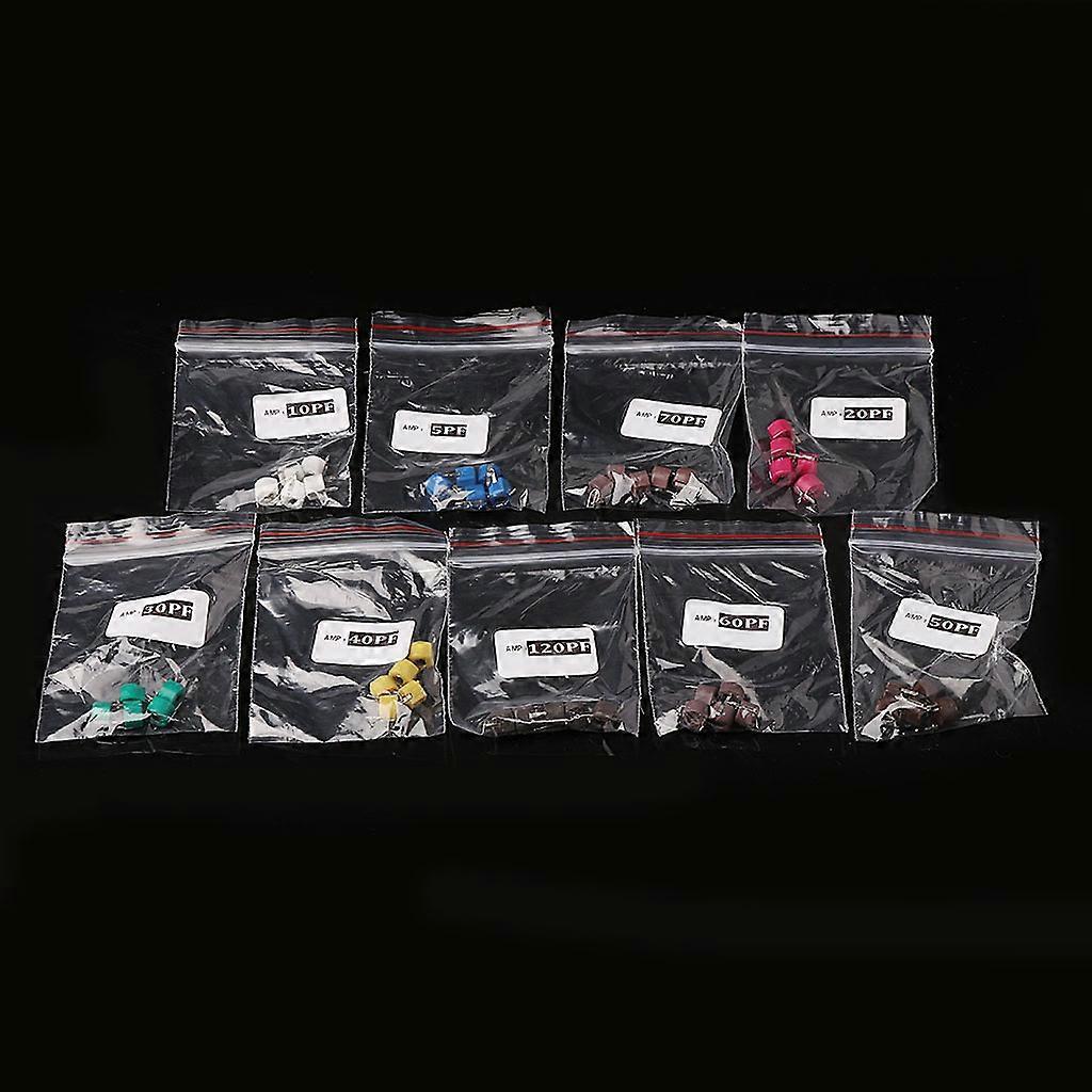 45 Pcs 9 Values Trimmer Capacitor Kit Assorted Adjustable Variable Capacitors