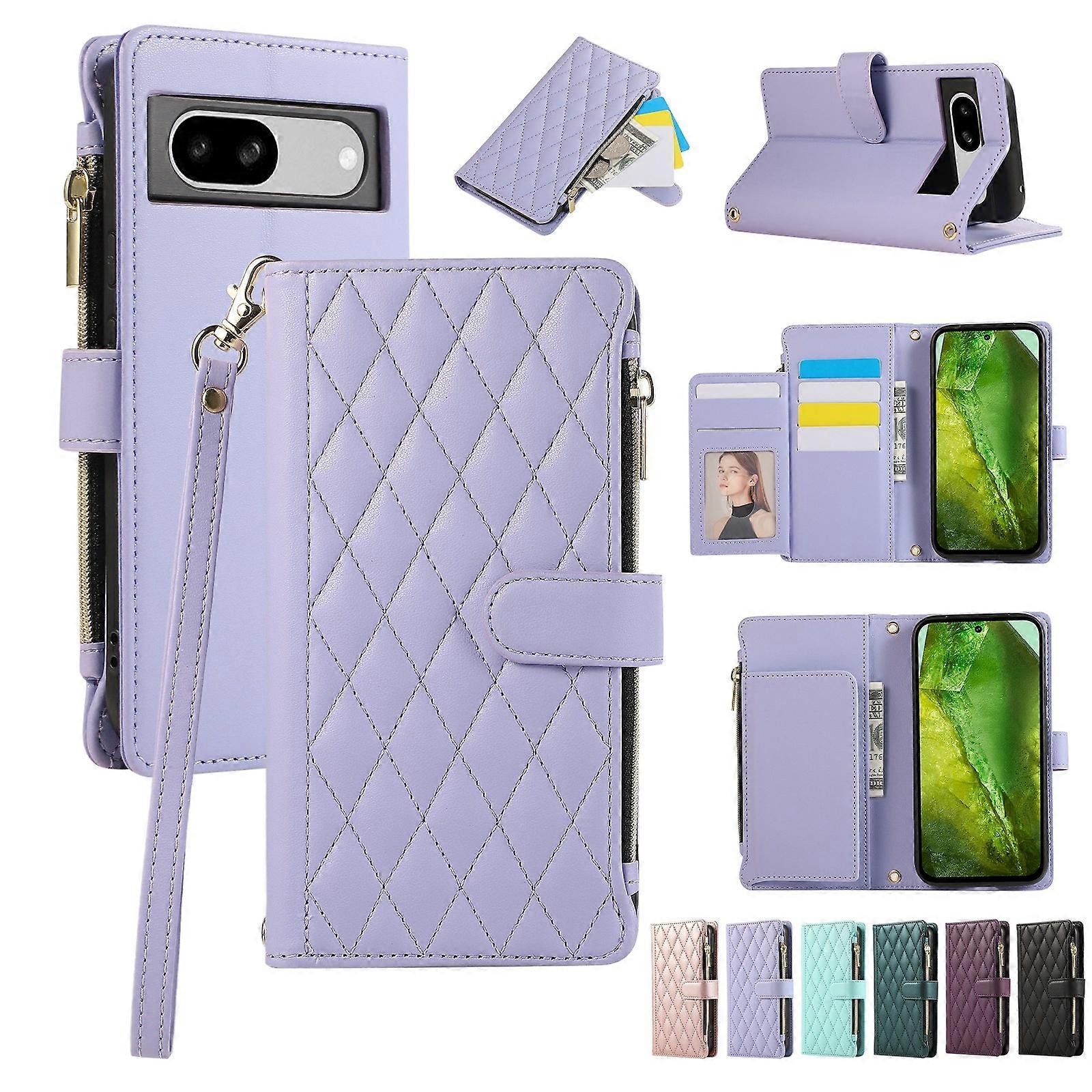 Zipper Wallet Leather Case For Google Pixel 8a
