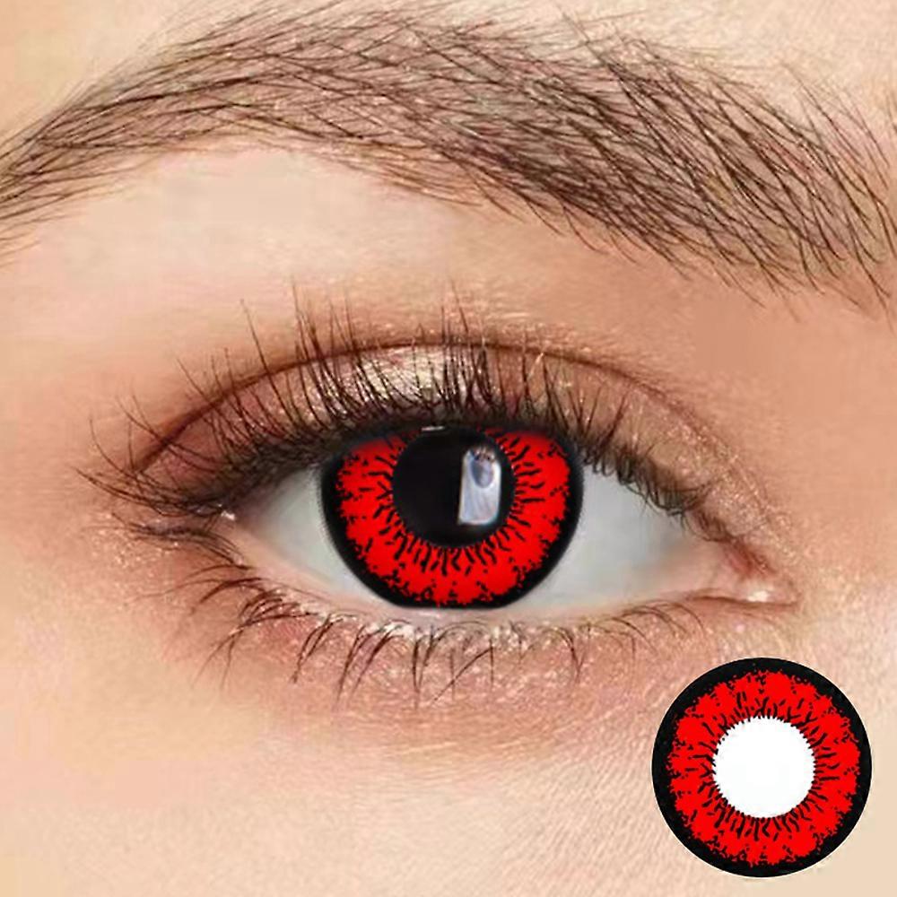 1 Paar (2pcs) Kosmetik Kontaktlinsen Kontaktlinse für Augen Schönheit liefert Honigrot