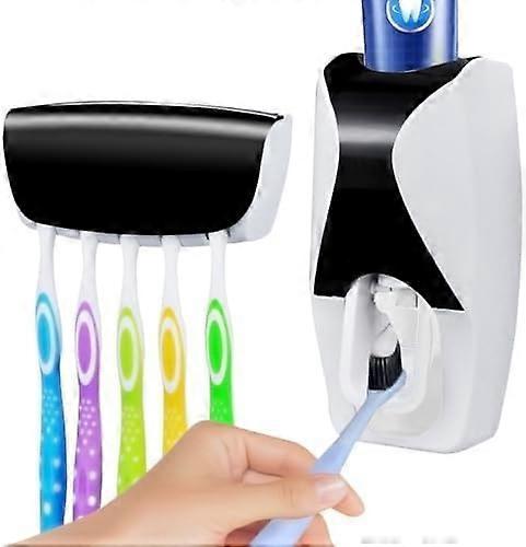 Dust-Proof Toothpaste Dispenser Toothpaste Squeezer Kit (Black)
