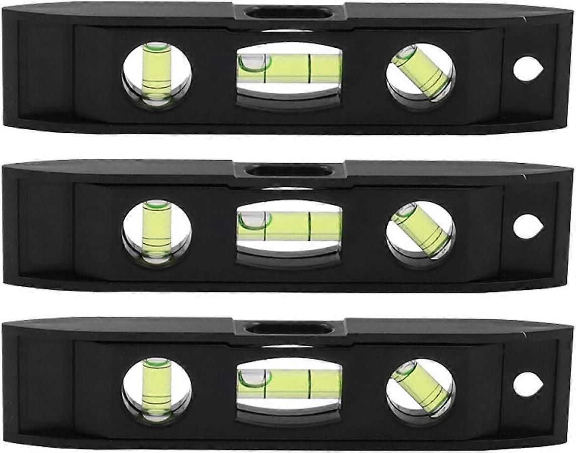 3 Pieces Magnetic Torpedo Ruler Heavy Duty Level Magnetic Level Balance Ruler Level Ruler Leveling Clear Acrylic Horizontal Bubble Tube