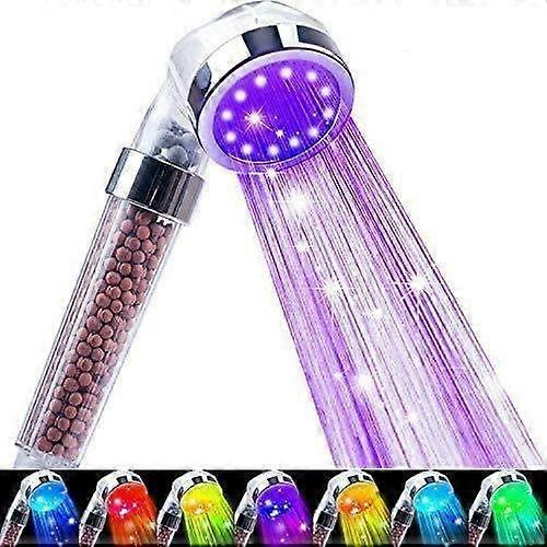 LED Shower Head,with Color Changing Water Saving Shower Head Filter