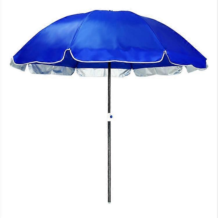 Outdoor Double-layer Sun Umbrella, Style:1.8m sapphire blue