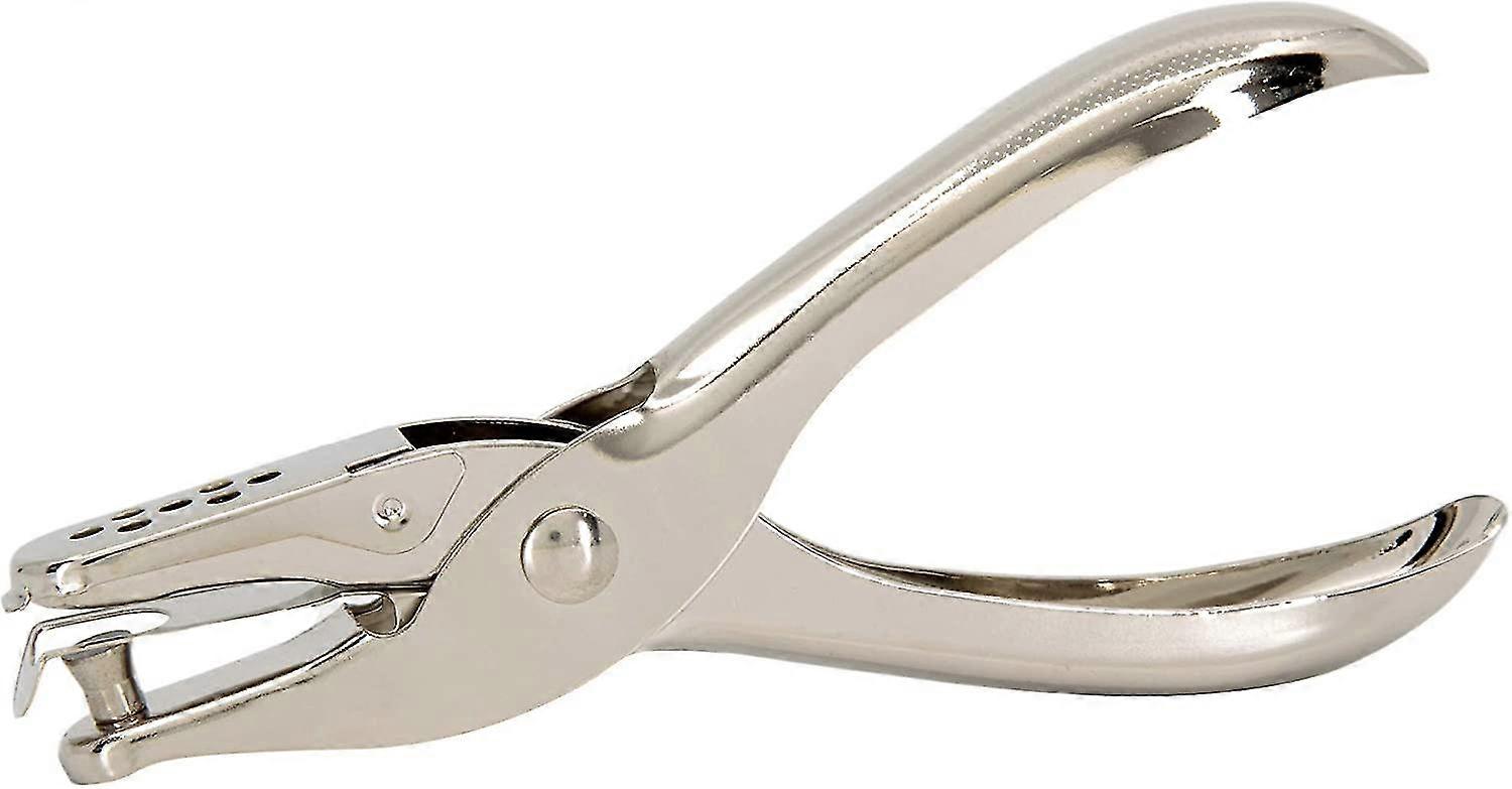 Single-hole Punch-6 Mm Silver-high-performance As A Desk Accessory With Multi-sheet Capacity For A4 Paper