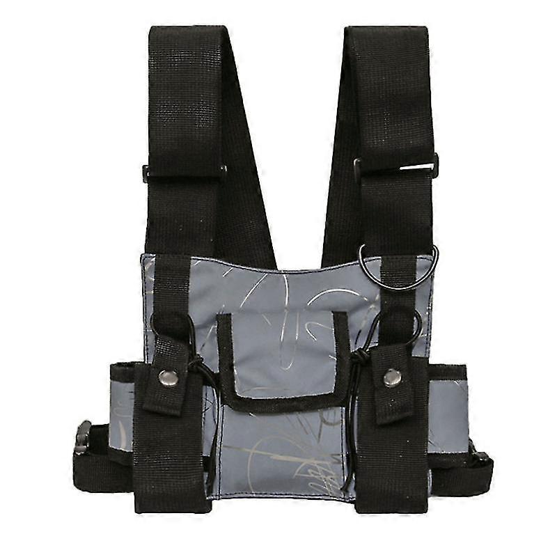 Radio Reflective Chest Harness For Two-way Walkie-talkies, Lightweight And Durable