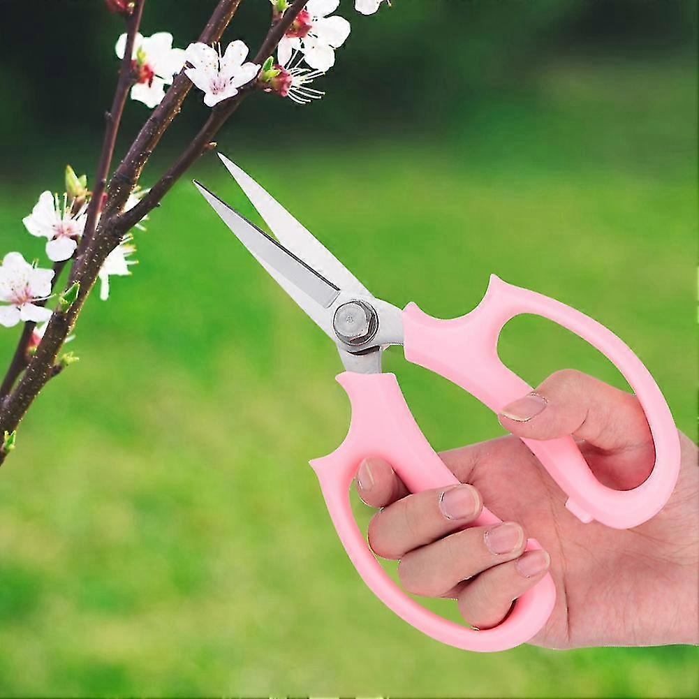 Multifunctional Floral Scissors Pruning Shears Flower Cutting Scissors(pink) 1