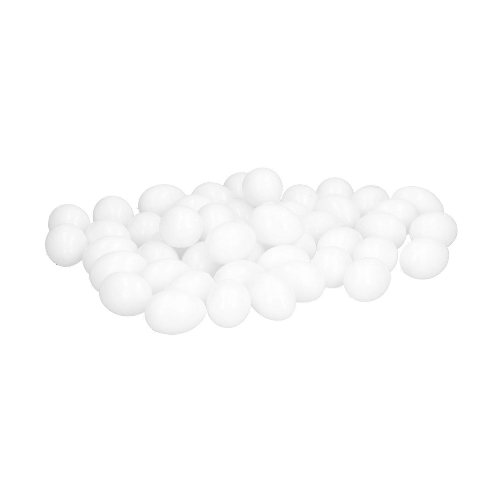 Pigeon False Eggs 50 Pcs Plastic Simulation Eggs for Dove Breeding and Hatching