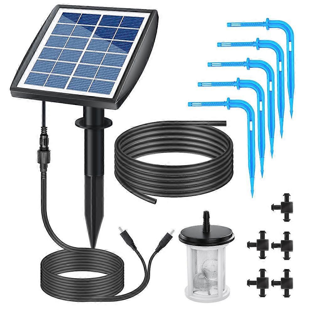 Solar Drip Automatic Irrigation Kit Rechargeable Self Watering Irrigation System With Timing Function