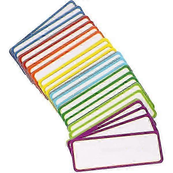 54-pack whiteboard magnets, 9 colors - 29 x 79 mm - writable magnet