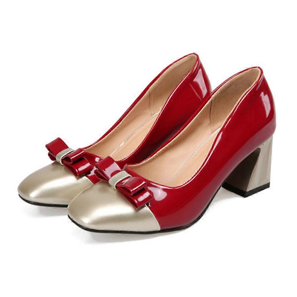 Small Square Last Chromatic Color Fashionable Shoes
