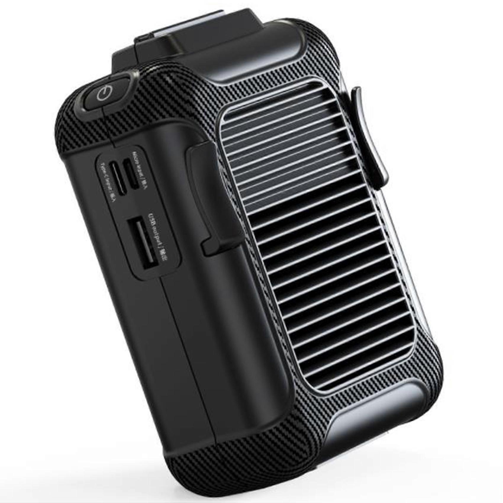 مروحة معلقة للخصر ، مروحة شحن USB مصغرة محمولة معلقة رقبة محمولة خصر معلقة صغيرة محمولة