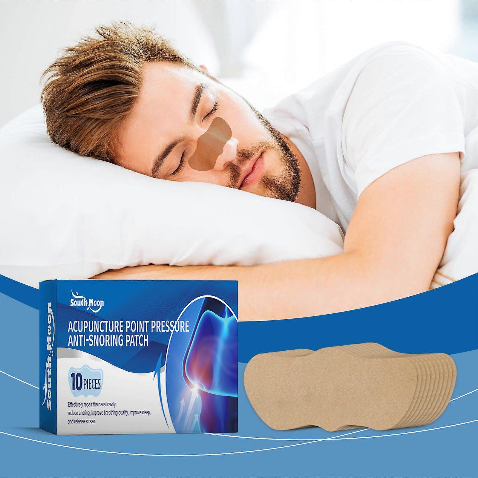 Acupuncture Point Pressure Anti-snoring Patch, Nasal Strips for Snoring, Help Stop Snoring Drug-Free Snoring Solution & Instant Nasal Congestion Relie