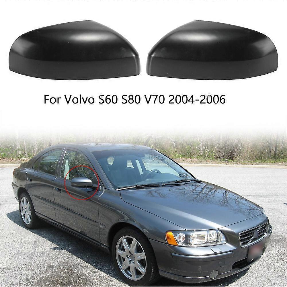 Car Sie Wing Rearview Mirror Cover Cap Case Shell For Volvo S60 S80 V70 2004 2005-06 #39979044 Back Reverse Rear View Protector