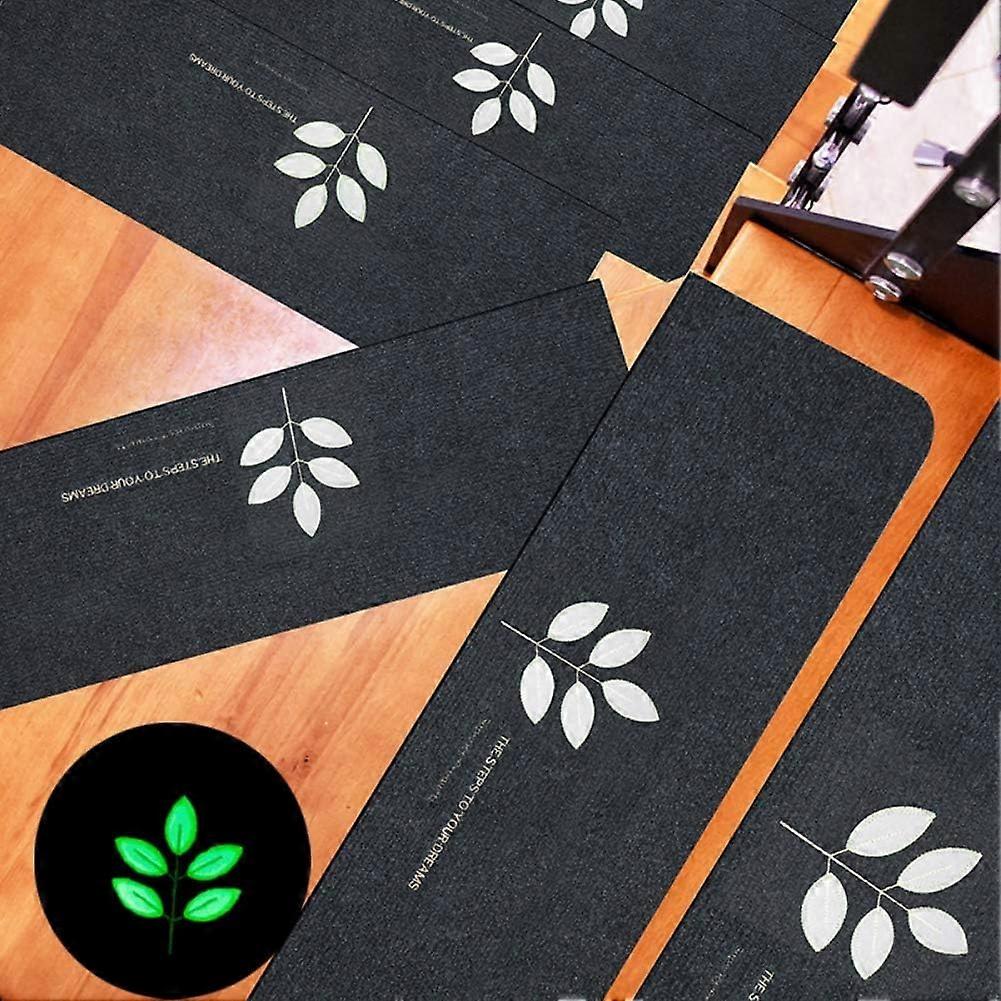 5pcs/pack Luminous Step Mats Rectangular 55 x 22cm Non-slip Stair Carpet Self-Adhesive Safety Step