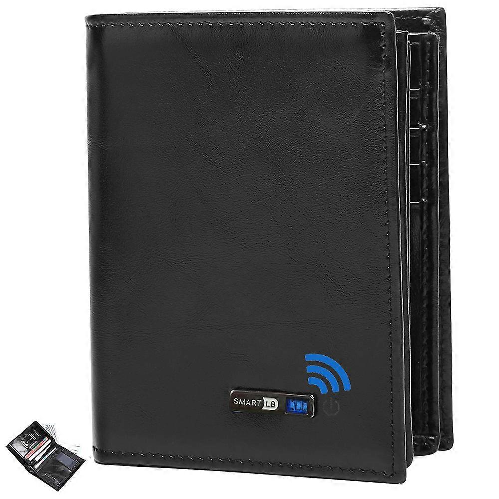 Smart  Bluetooth-compatible Wallet Anti-lost Genuine leather Mens Wallets card