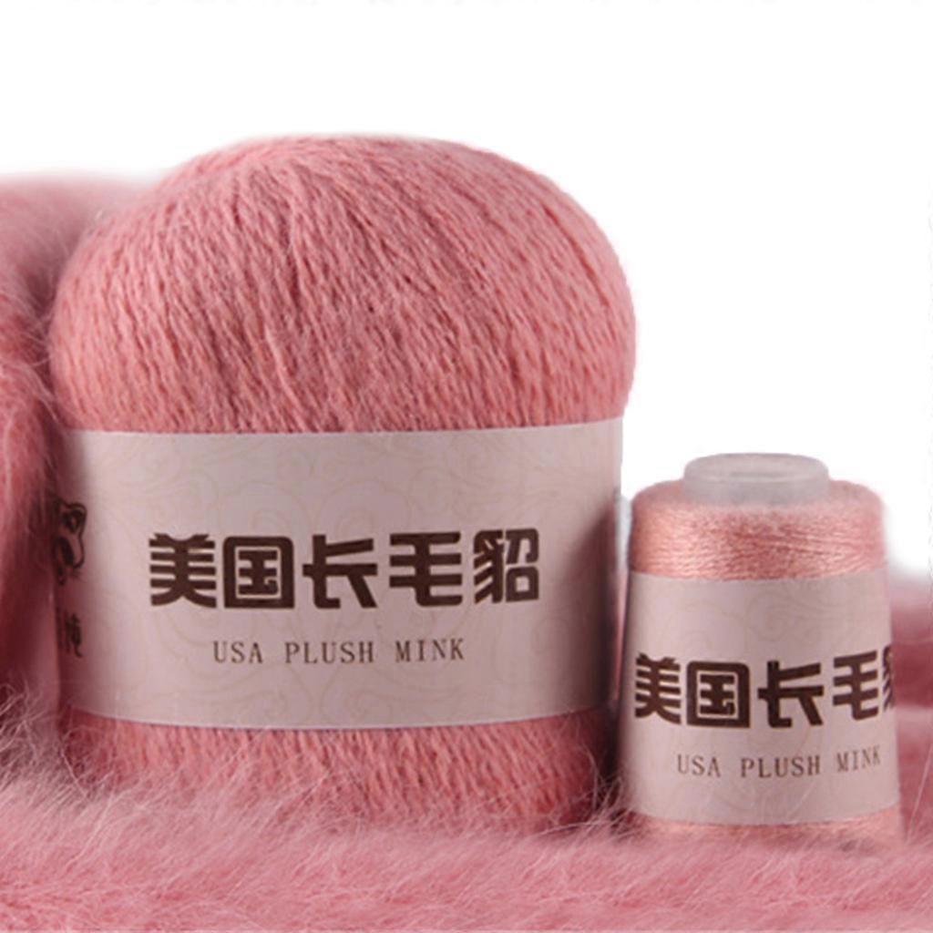 50+20g/Package Long Plush Mink DIY Handmade Wool Clothes Crocheting Material