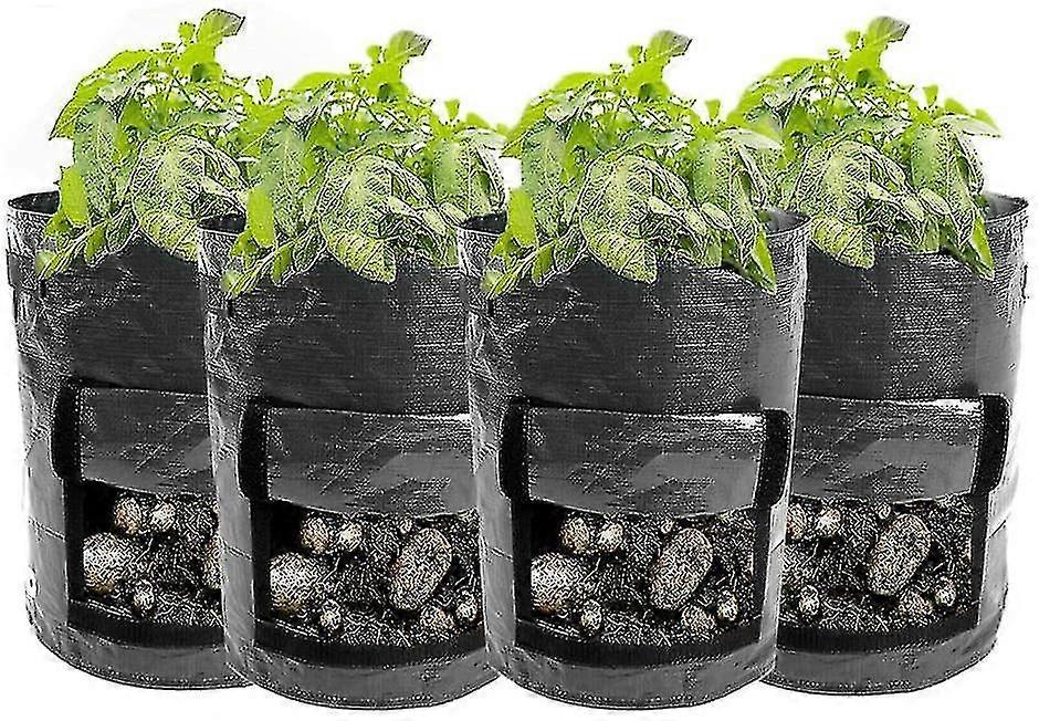 Potato , 5-pack 10 Gallon Vegetable Growing Plant Bags With Viewing